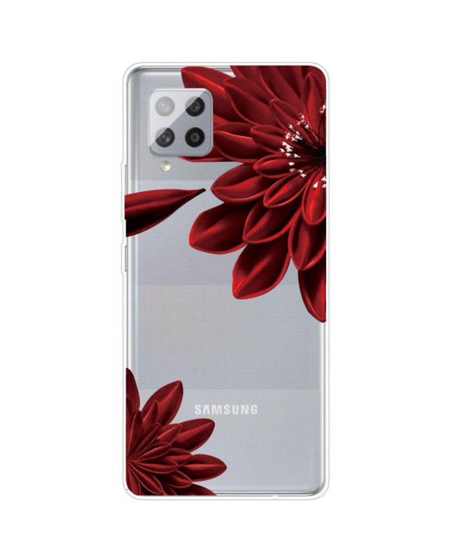 Coque Samsung Galaxy A42 5G Red Flower