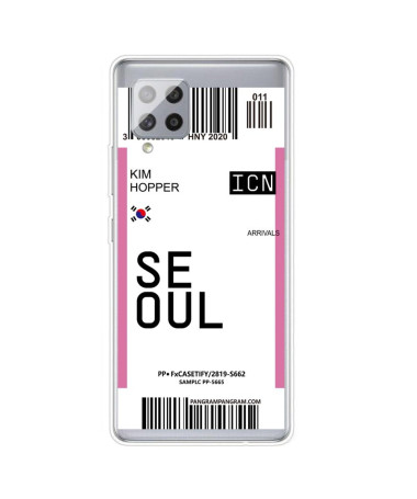 Coque Samsung Galaxy A42 5G Boarding Pass 03 SEOUL