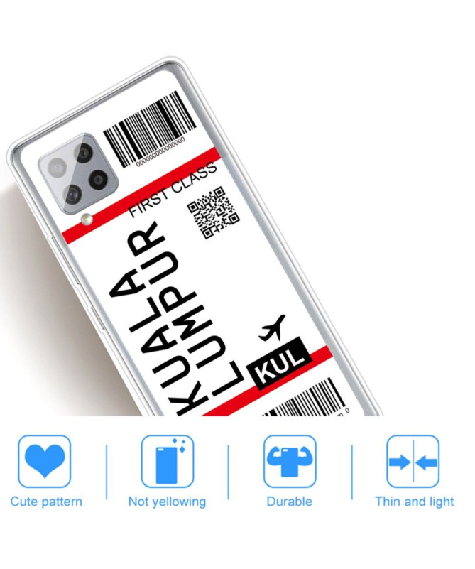 Coque Samsung Galaxy A42 5G Boarding Pass 06 KUALA LUMPUR