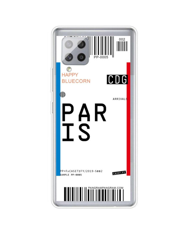 Coque Samsung Galaxy A42 5G Boarding Pass 02 PARIS