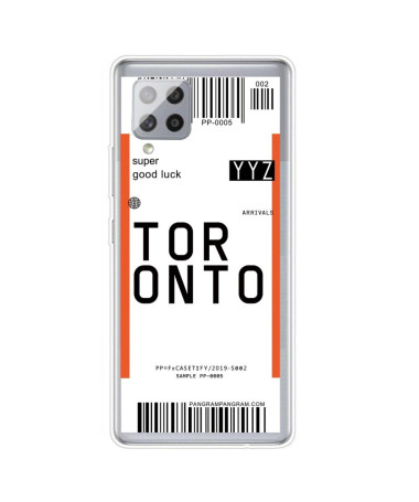 Coque Samsung Galaxy A42 5G Boarding Pass 09 TORONTO