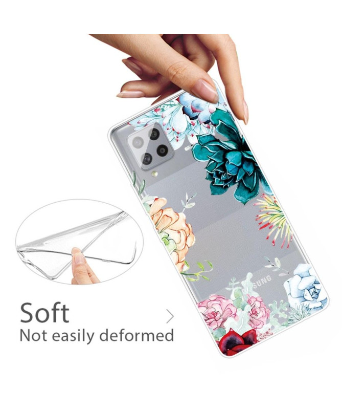 Coque Samsung Galaxy A42 5G variété de fleurs