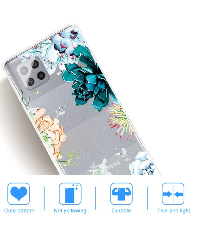 Coque Samsung Galaxy A42 5G variété de fleurs