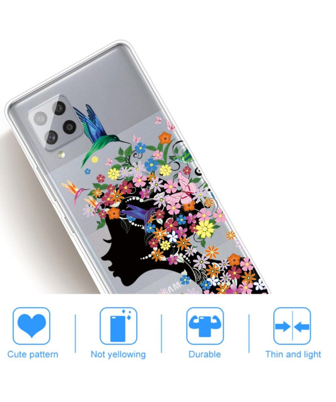 Coque Samsung Galaxy A42 5G Colibri Fleurs