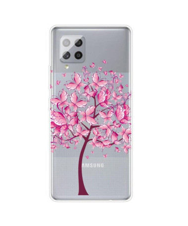 Coque Samsung Galaxy A42 5G arbre à papillons