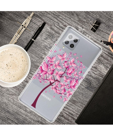 Coque Samsung Galaxy A42 5G arbre à papillons