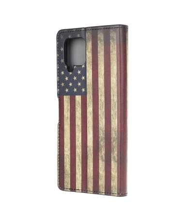 Housse Samsung Galaxy A42 5G drapeau américain vintage