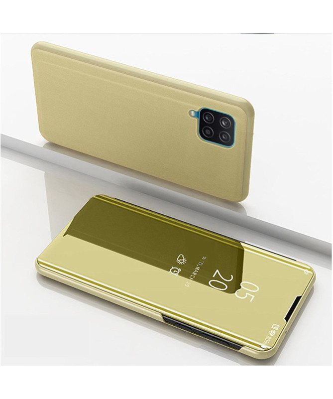 Coque Samsung Galaxy A12 / M12 avec rabat effet miroir