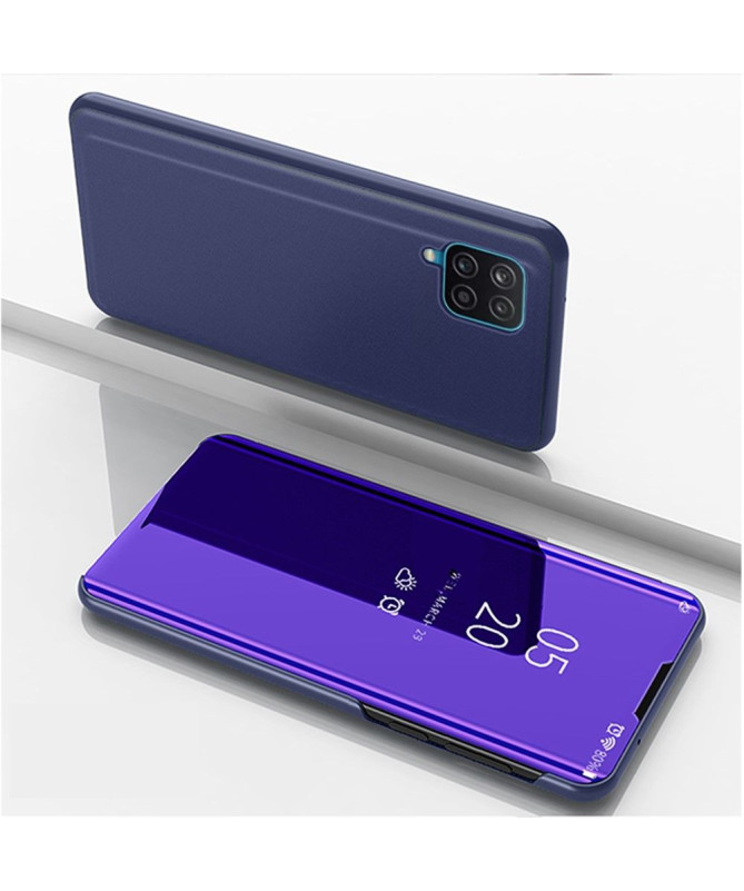 Coque Samsung Galaxy A12 / M12 avec rabat effet miroir