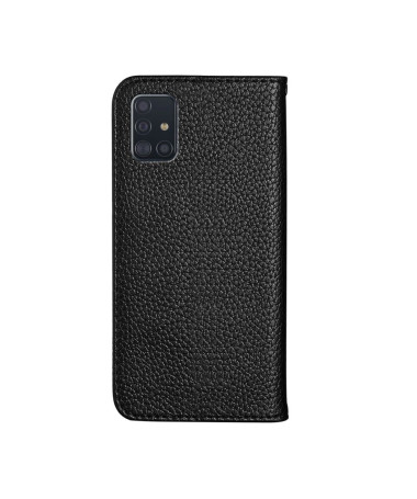 Flip cover Samsung Galaxy A51 simili cuir grainé