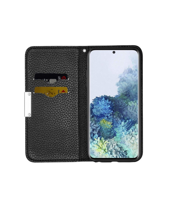 Flip cover Samsung Galaxy A51 simili cuir grainé