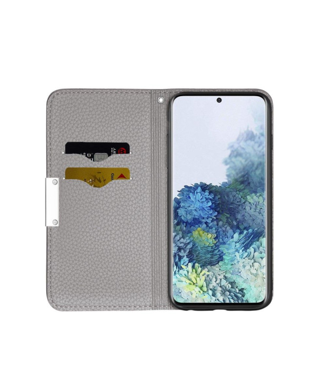 Flip cover Samsung Galaxy A51 simili cuir grainé