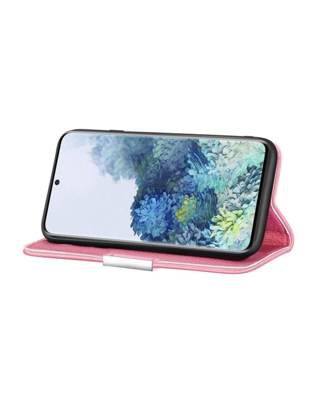 Flip cover Samsung Galaxy A51 simili cuir grainé