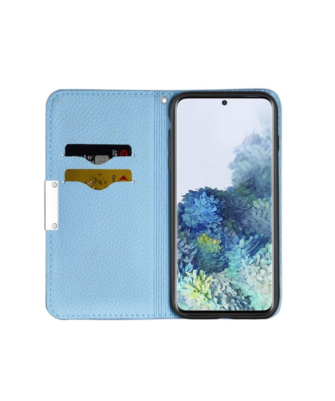 Flip cover Samsung Galaxy A51 simili cuir grainé