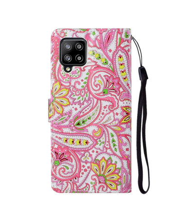 Housse Samsung Galaxy A42 5G paisley fleur