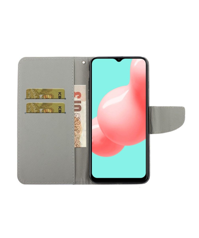 Housse Samsung Galaxy A12 / M12 Renard à lunettes