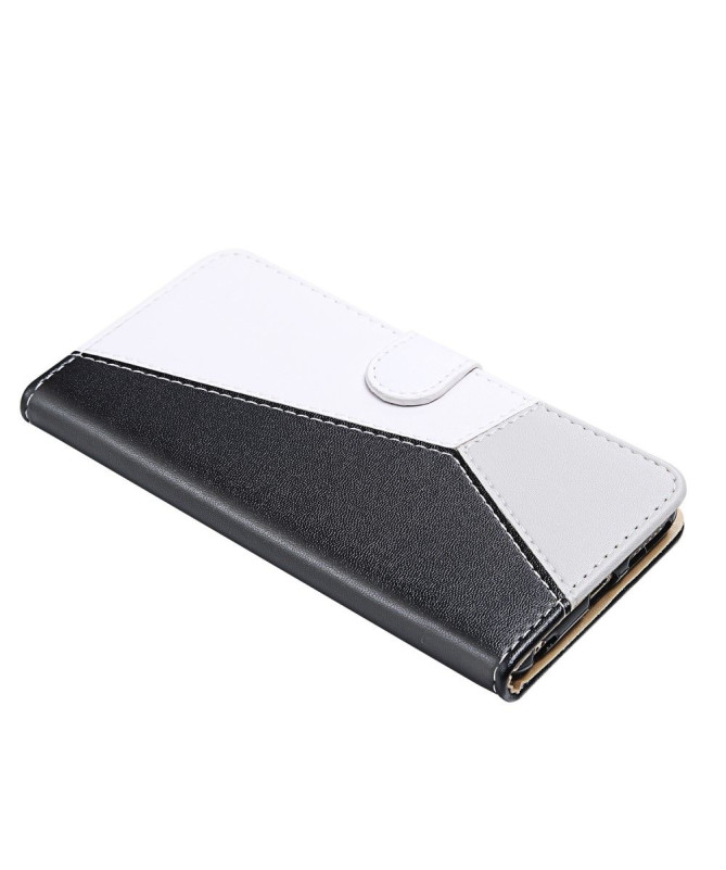 Housse Samsung Galaxy A12 / M12 Tricolore Coutures