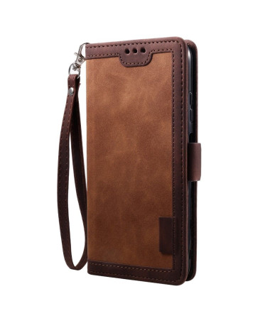 Housse Samsung Galaxy A12 / M12 Vintage Pocket Portefeuille