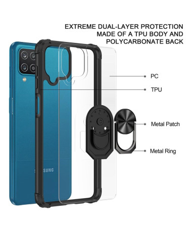 Coque Samsung Galaxy A12 / M12 Hybride Fonction Support