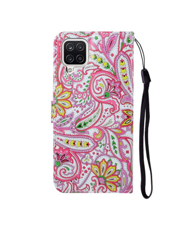 Housse Samsung Galaxy A12 Paisley Fleur