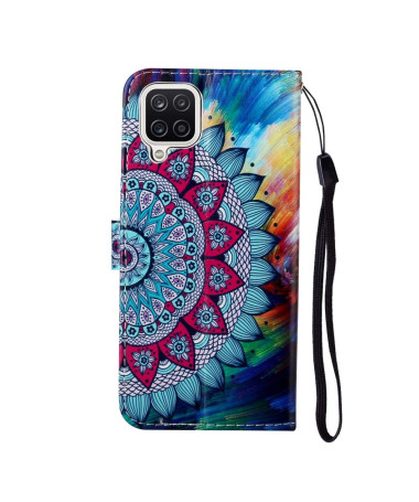 Housse Samsung Galaxy A12 Mandala Fleur