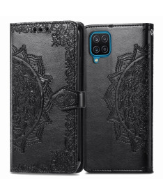 Housse Samsung Galaxy A12 Mandala Relief