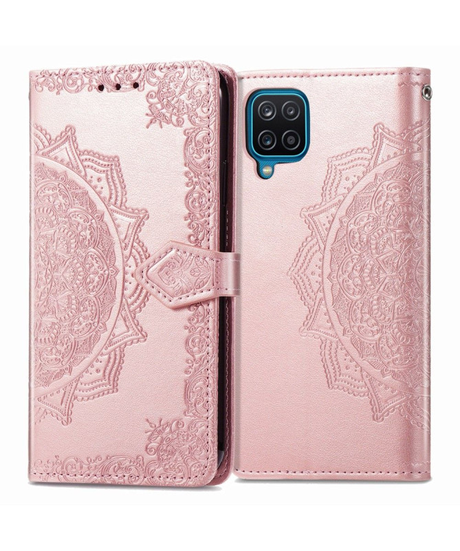 Housse Samsung Galaxy A12 Mandala Relief