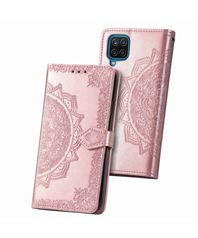 Housse Samsung Galaxy A12 Mandala Relief