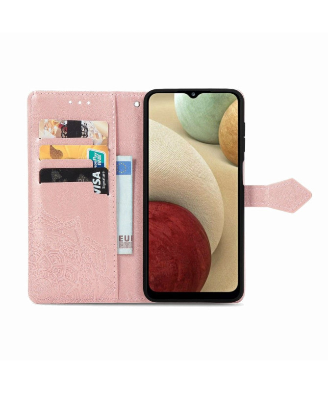 Housse Samsung Galaxy A12 Mandala Relief