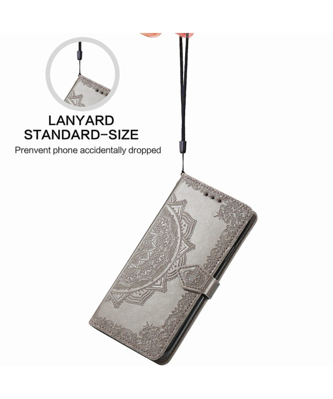 Housse Samsung Galaxy A12 Mandala Relief