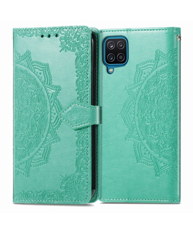 Housse Samsung Galaxy A12 Mandala Relief