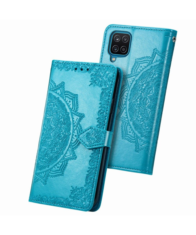 Housse Samsung Galaxy A12 Mandala Relief