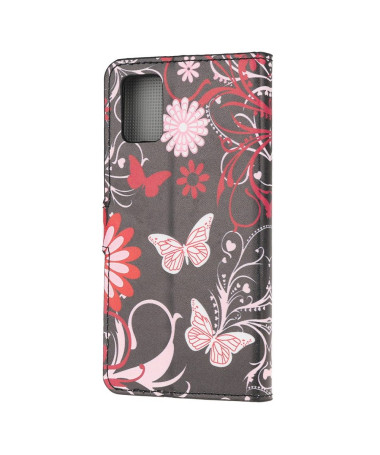 Housse Samsung Galaxy A52 / A52 5G / A52s 5G Papillons et Fleurs