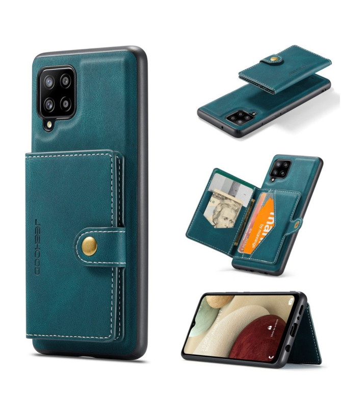 Coque Samsung Galaxy A12 / M12 Effet Cuir + Porte Cartes amovible