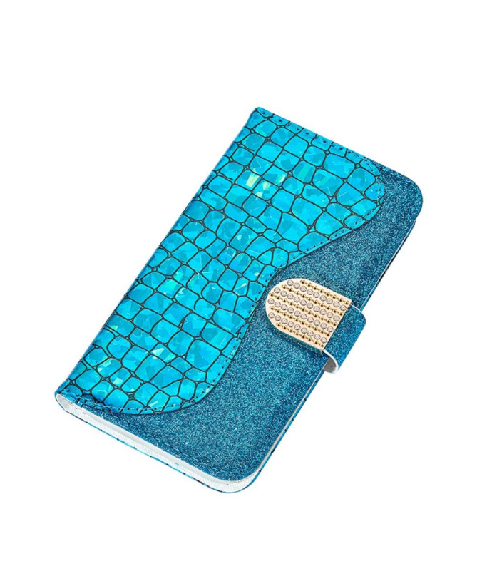 Housse Samsung Galaxy A52 / A52 5G / A52s Luxury Paillettes Effet Croco