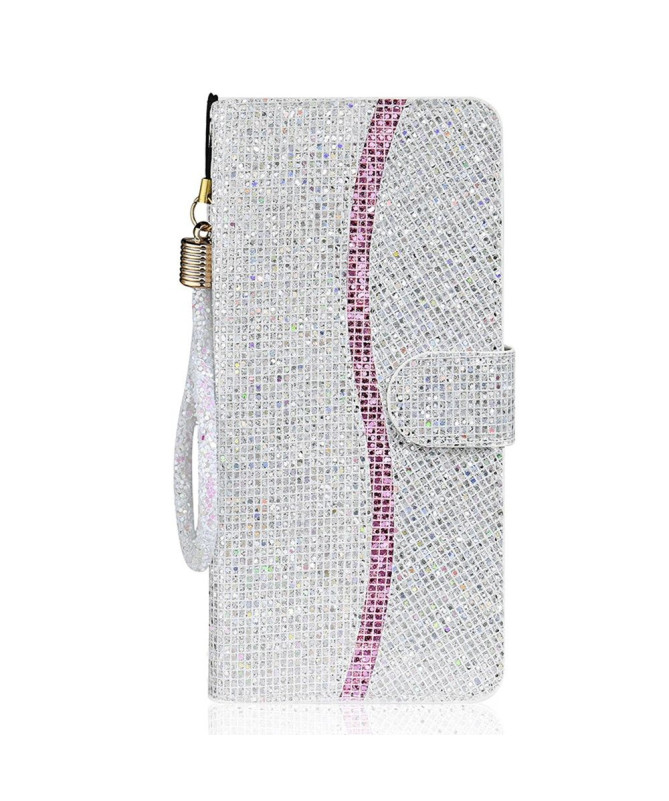 Housse Samsung Galaxy A12 / M12 Glitter Porte Cartes