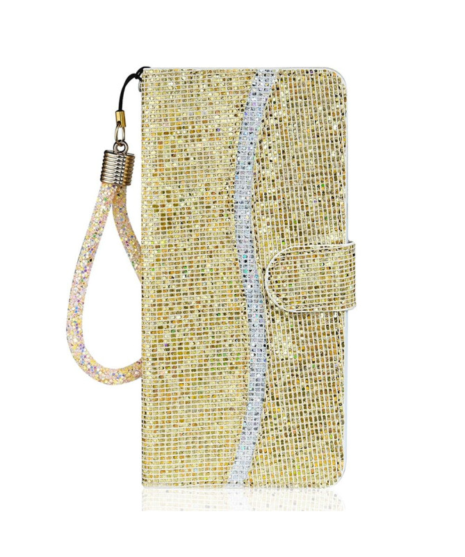 Housse Samsung Galaxy A12 / M12 Glitter Porte Cartes