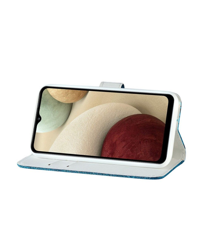 Housse Samsung Galaxy A12 / M12 Luxury Croco Paillettes