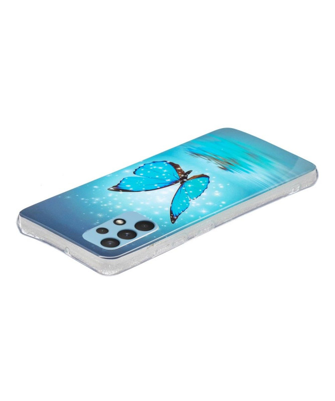 Coque Samsung Galaxy A32 4G Luminous papillon bleu