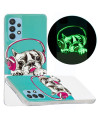 Coque Samsung Galaxy A32 4G Luminous chien écoutant la musique