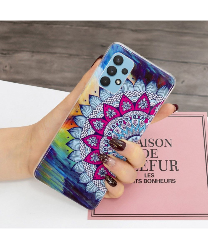 Coque Samsung Galaxy A32 4G Luminous Mandala Coloré