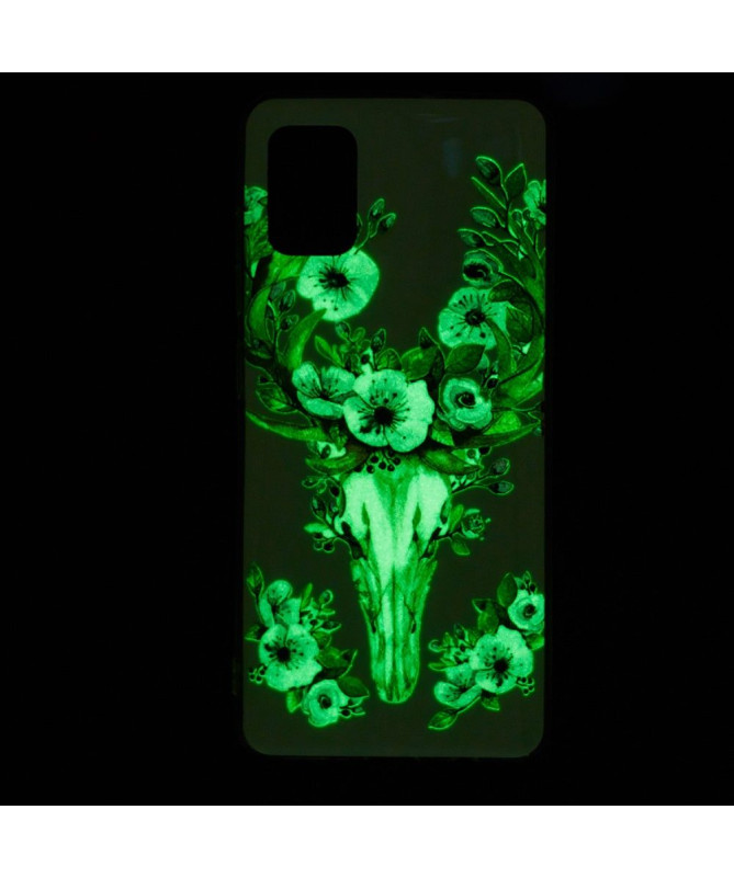 Coque Samsung Galaxy A32 4G Luminous Cerf et fleurs