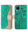 Housse Samsung Galaxy A22 4G Luxury Croco Paillettes