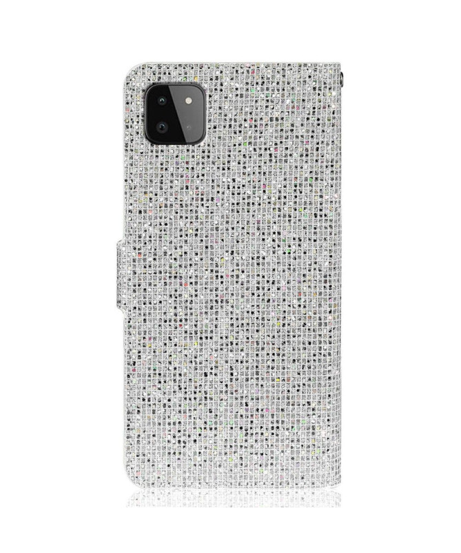 Housse Samsung Galaxy A22 5G Glitter Porte Cartes