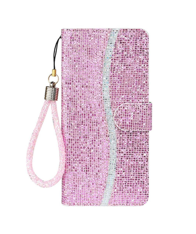 Housse Samsung Galaxy A22 5G Glitter Porte Cartes
