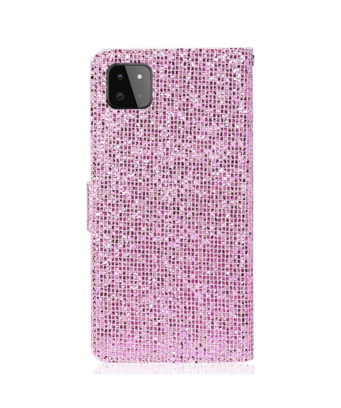 Housse Samsung Galaxy A22 5G Glitter Porte Cartes