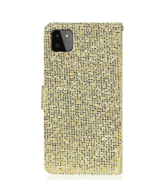 Housse Samsung Galaxy A22 5G Glitter Porte Cartes