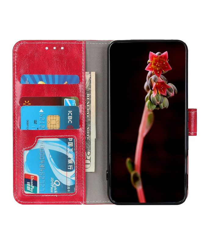 Housse Samsung Galaxy A22 5G effet cuir luxueux coutures