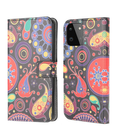 Housse Samsung Galaxy A22 5G paisley fleur