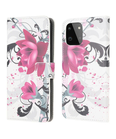 Housse Samsung Galaxy A22 5G Fleurs de lotus